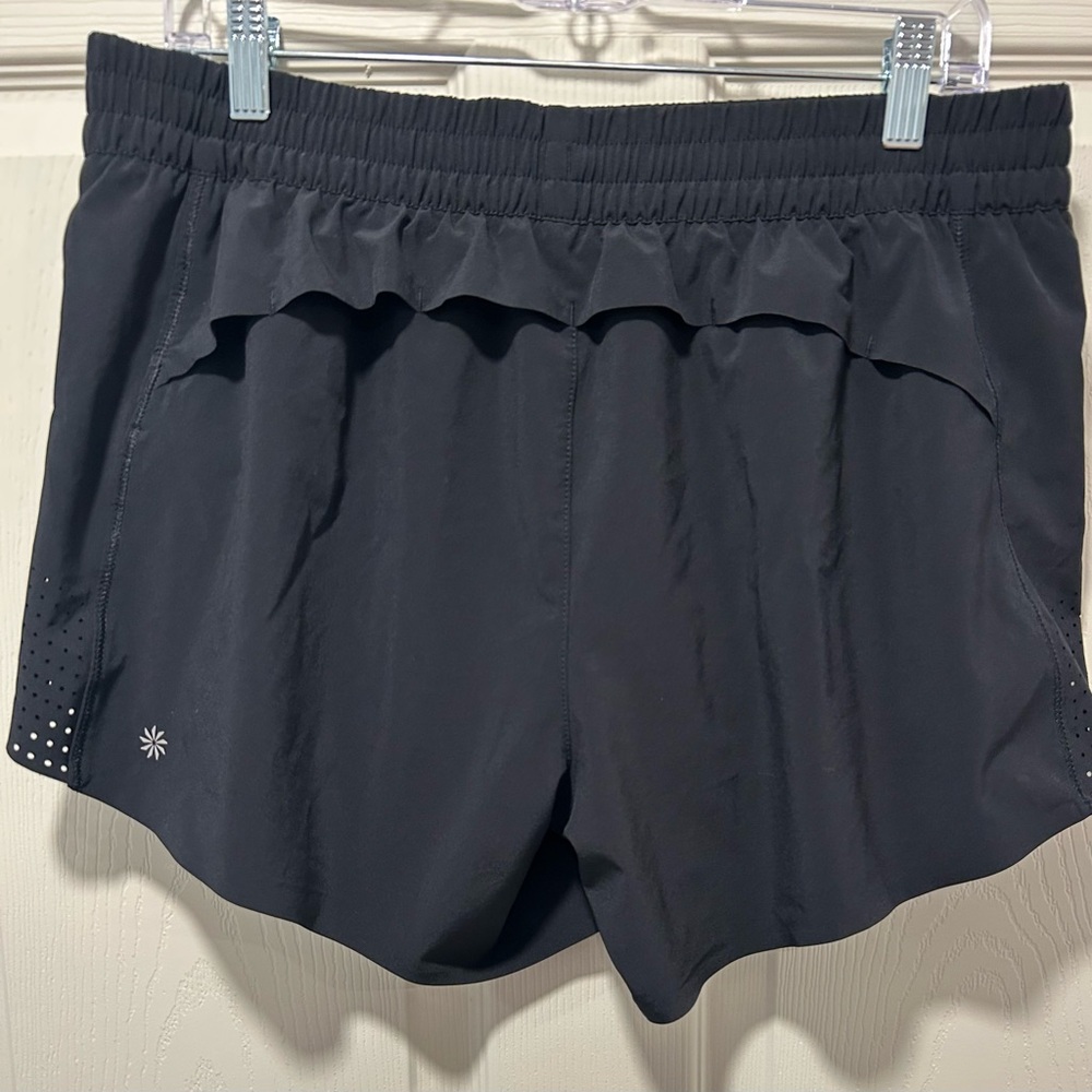 Athleta Black  Shorts with Perforated Side Panels - Picture 2 of 4